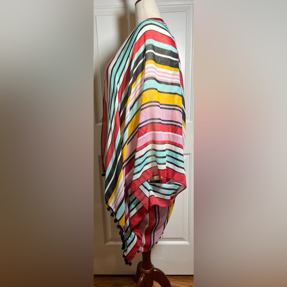 Lane Bryant Women’s Colorful Striped Cover-Up - Picture 3 of 9